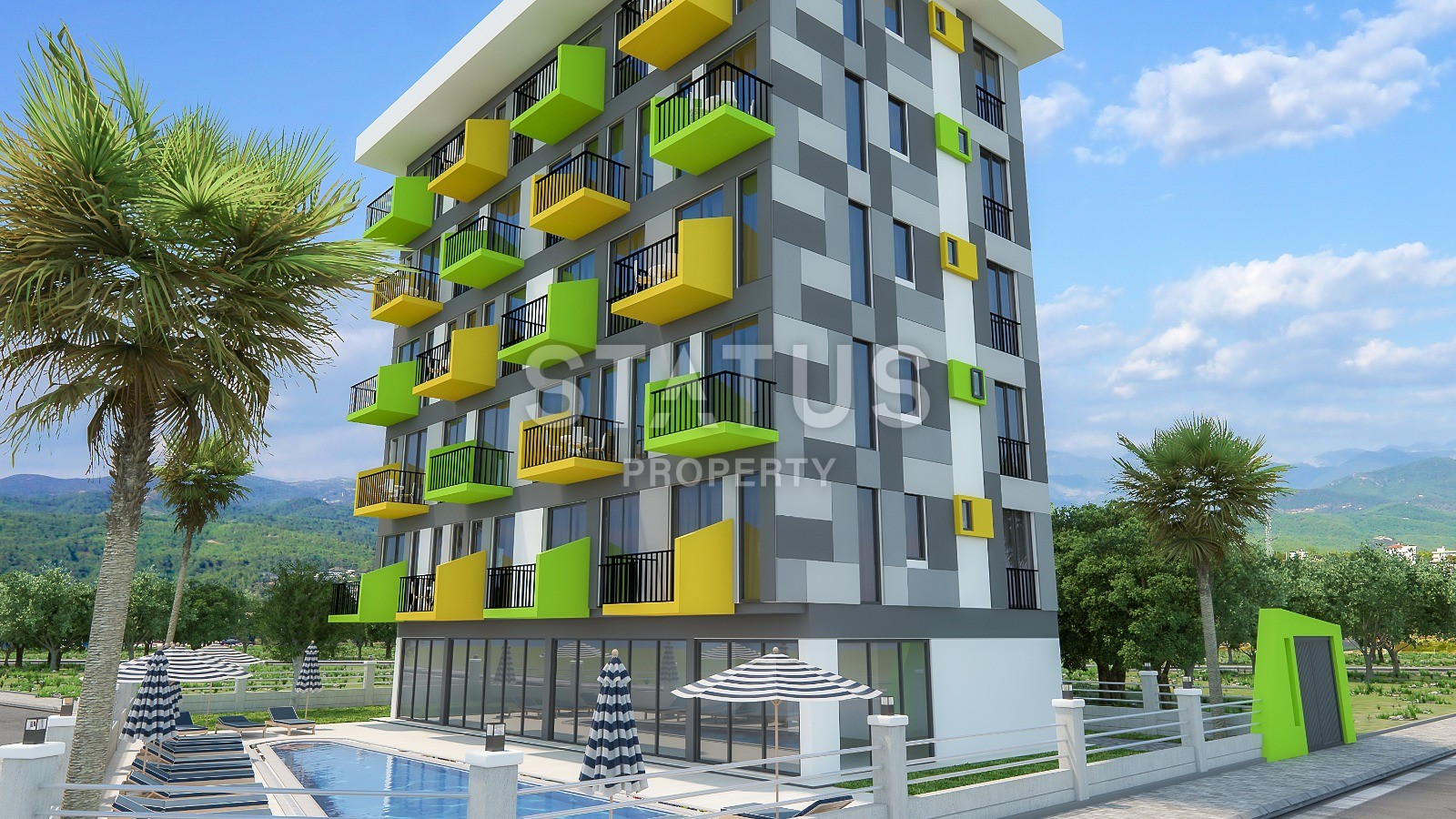 Инвестиционный проект с квартирами 1+1 и 2+1 в природном районе Авсаллар. фото 3