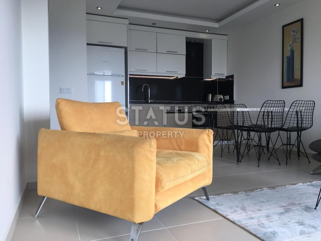Furnished apartment 1+1 overlooking the sea and the historic city of Naula, 75 m2. Mahmutlar, Alanya. фото 18