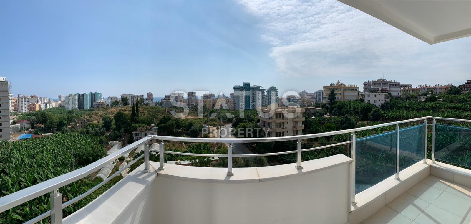 Furnished apartment 1+1 overlooking the sea and the historic city of Naula, 75 m2. Mahmutlar, Alanya. фото 26