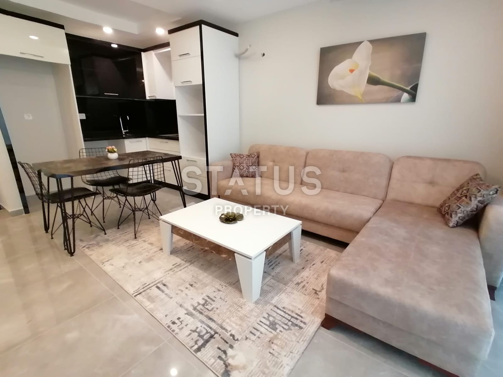 В новом комплексе с бассейном квартира 1+1, 55 м2. Махмутлар, Алания. фото 3