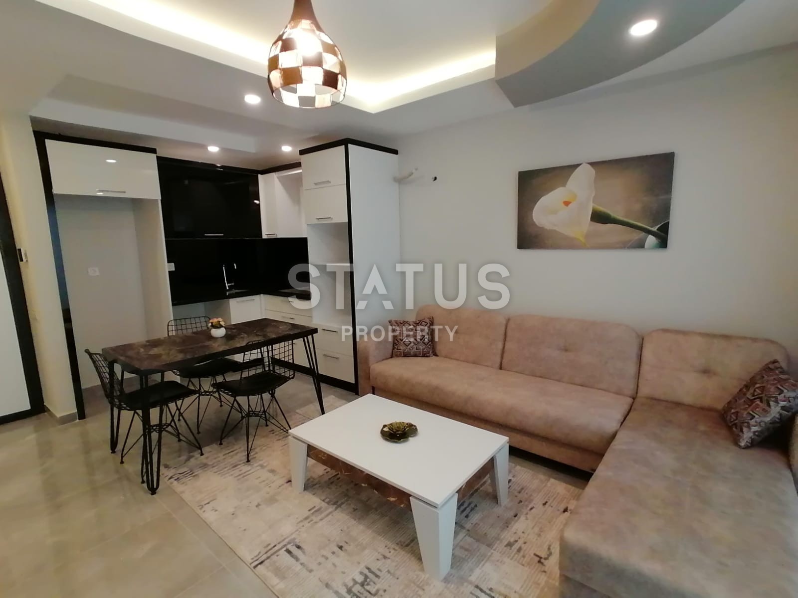 В новом комплексе с бассейном квартира 1+1, 55 м2. Махмутлар, Алания. фото 6