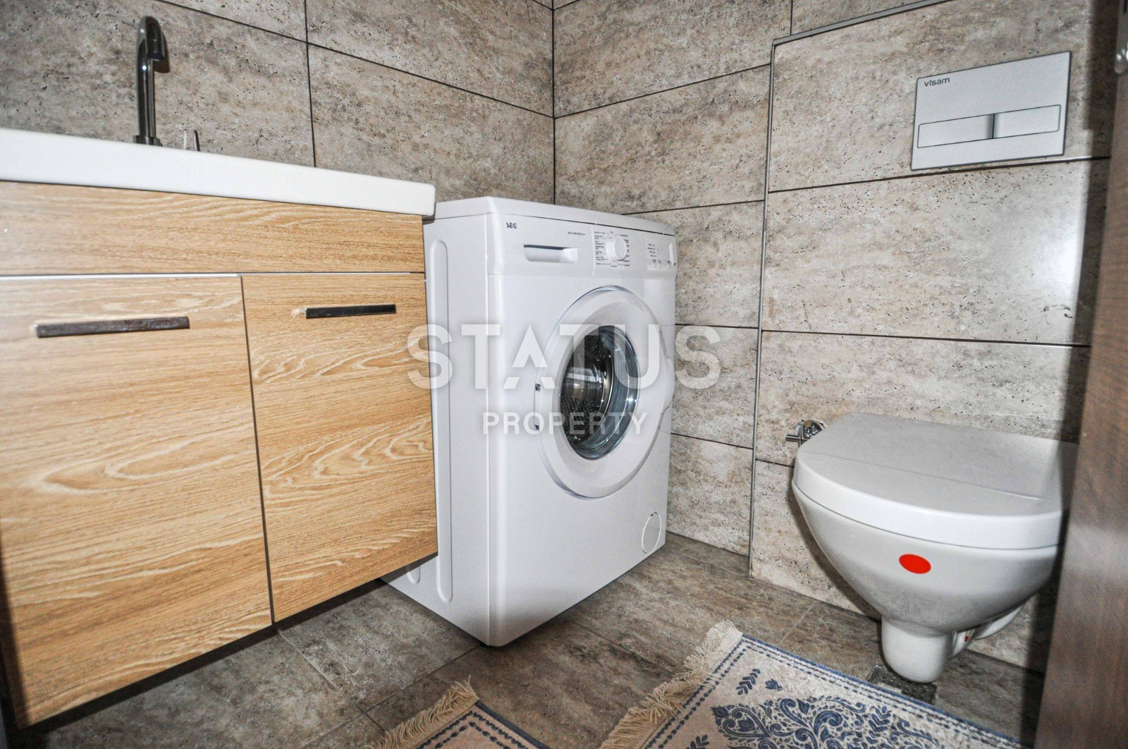 Двухкомнатная квартира 48 кв.м., укомплектованная мебелью в новом доме. Махмутлар, Алания. фото 17