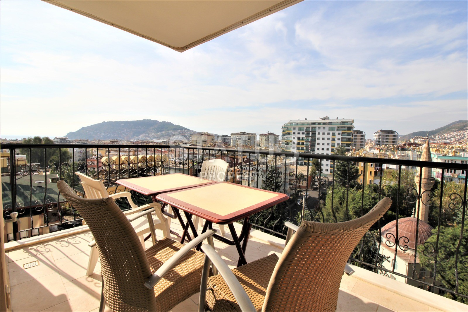 Уютная квартира 2+1 с видом на море и крепость Кале, 100 м2 фото 11