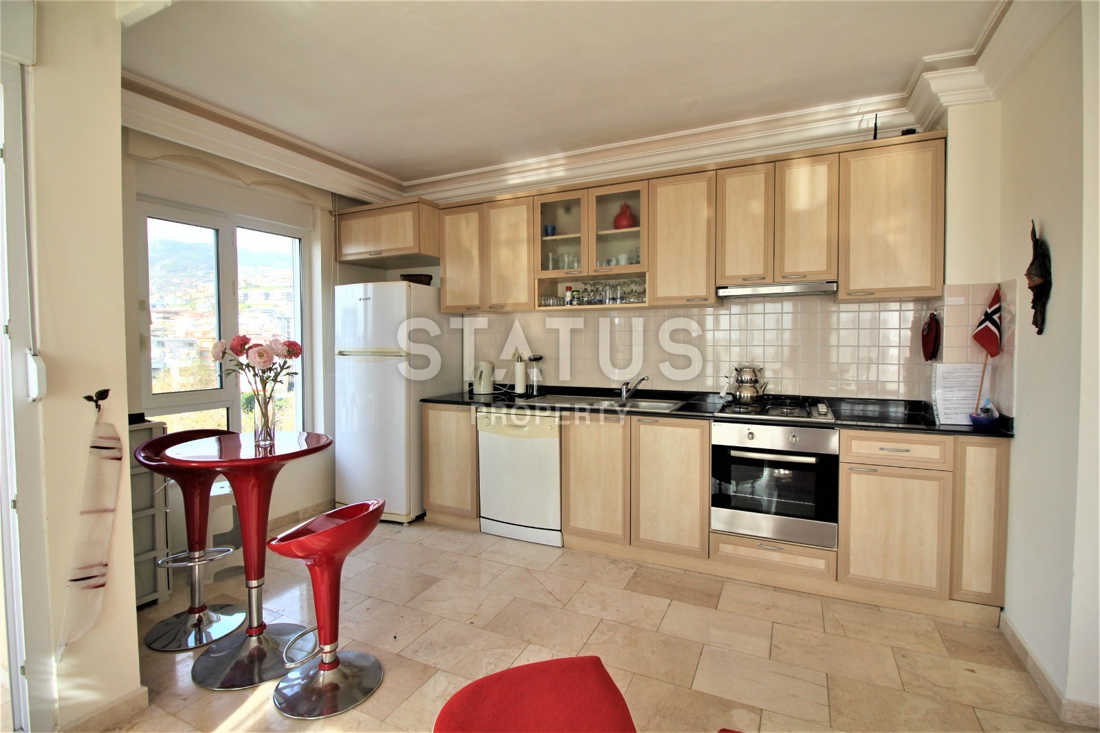 Уютная квартира 2+1 с видом на море и крепость Кале, 100 м2 фото 15