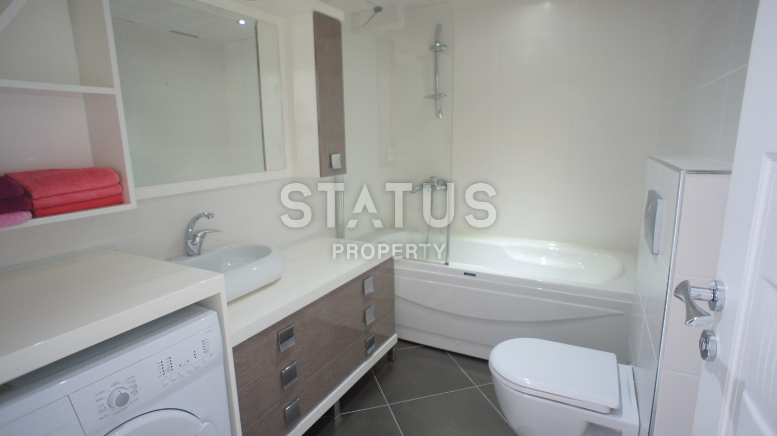 Уютная двухуровневая квартира 108 м2 с видом на море в районе Кестель фото 3