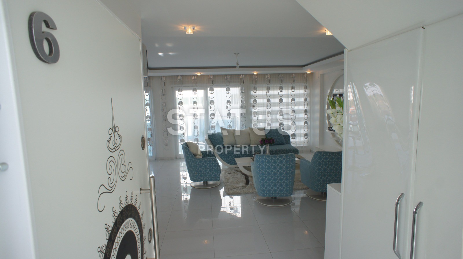 Уютная двухуровневая квартира 108 м2 с видом на море в районе Кестель фото 6