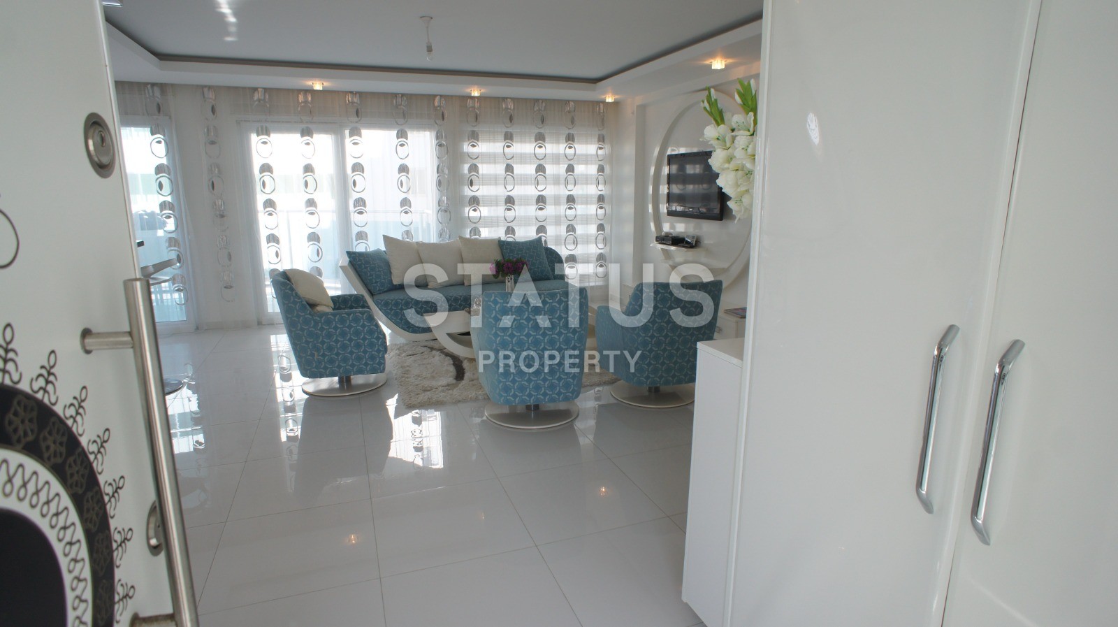 Уютная двухуровневая квартира 108 м2 с видом на море в районе Кестель фото 13