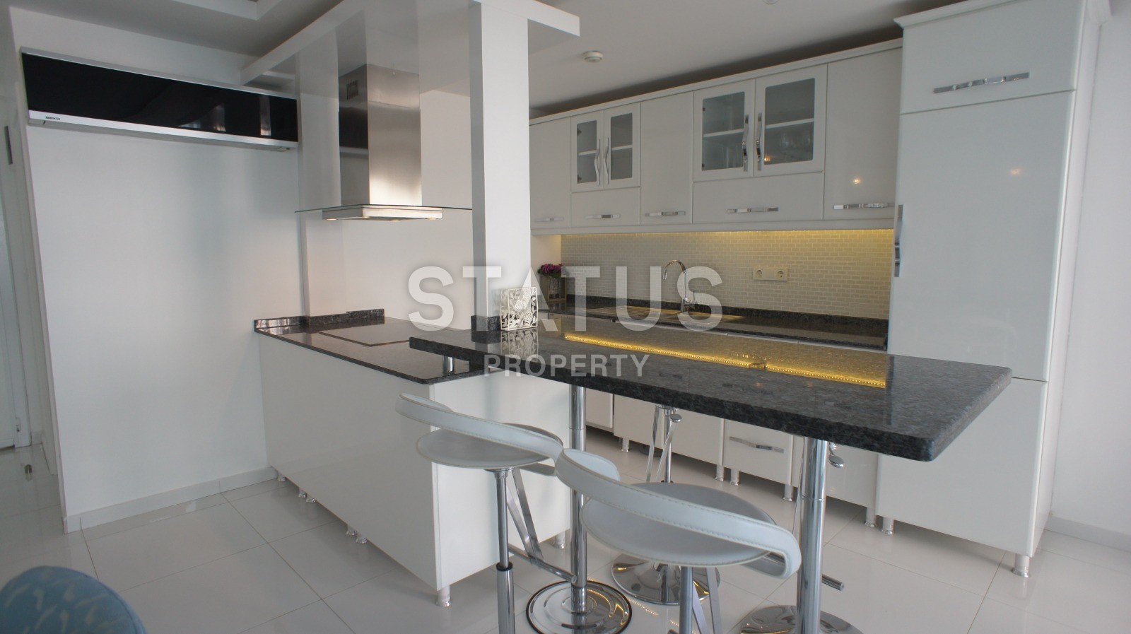 Уютная двухуровневая квартира 108 м2 с видом на море в районе Кестель фото 15