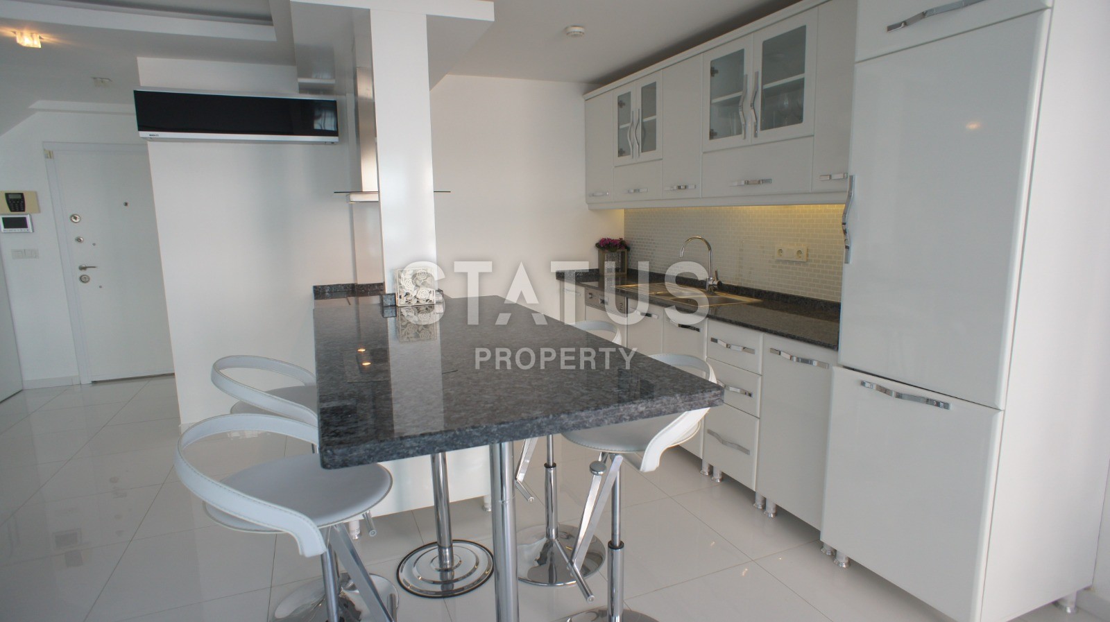 Уютная двухуровневая квартира 108 м2 с видом на море в районе Кестель фото 18