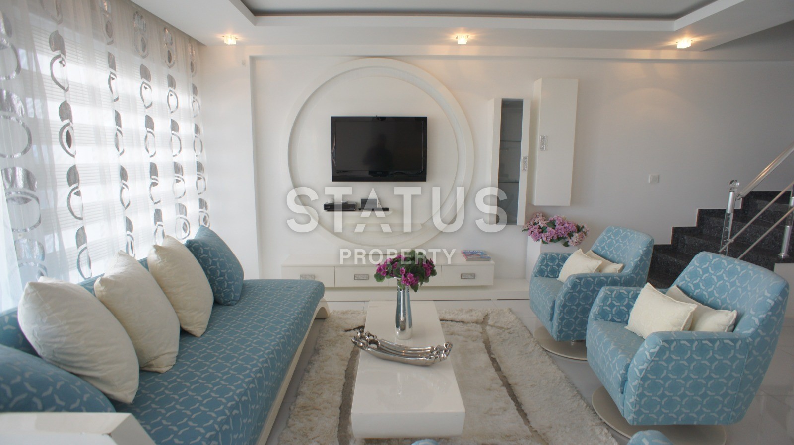 Уютная двухуровневая квартира 108 м2 с видом на море в районе Кестель фото 31