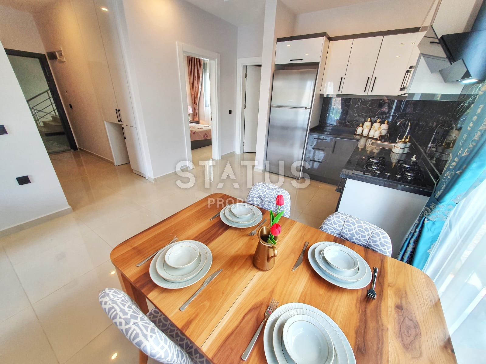 Меблированые апартаменты в новом доме, планировки 60 м2, в районе Махмутлар, Аланья фото 5