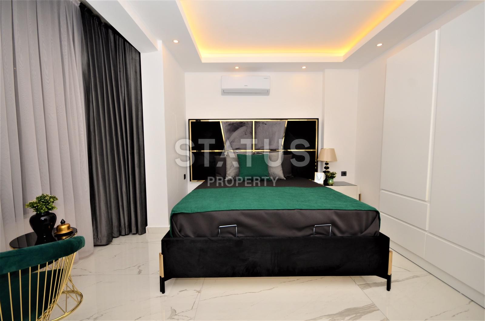 Элитная двухуровневая квартира 2+1, с дизайнерским ремонтом на исторической крепости Алании фото 3