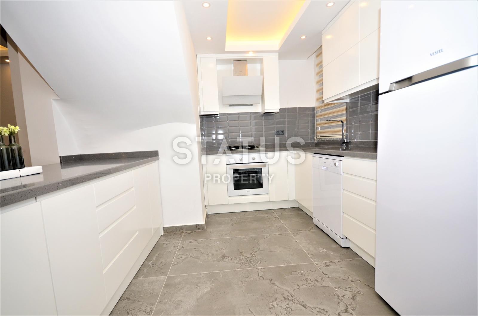 Элитная двухуровневая квартира 2+1, с дизайнерским ремонтом на исторической крепости Алании фото 8