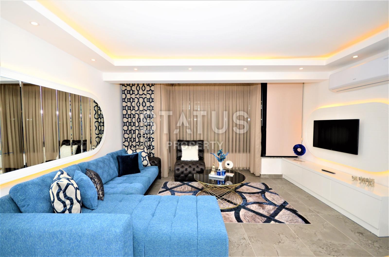 Элитная двухуровневая квартира 2+1, с дизайнерским ремонтом на исторической крепости Алании фото 14