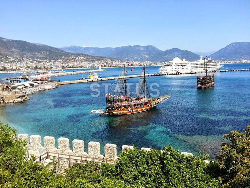 Элитная двухуровневая квартира 2+1, с дизайнерским ремонтом на исторической крепости Алании фото 20