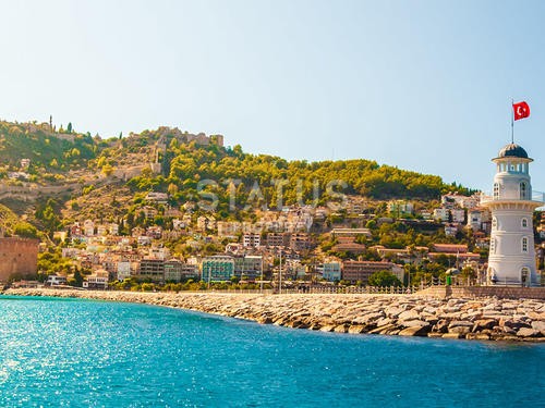 Элитная двухуровневая квартира 2+1, с дизайнерским ремонтом на исторической крепости Алании фото 29