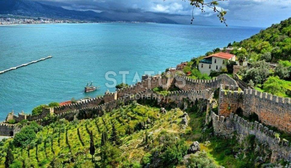 Элитная двухуровневая квартира 2+1, с дизайнерским ремонтом на исторической крепости Алании фото 32