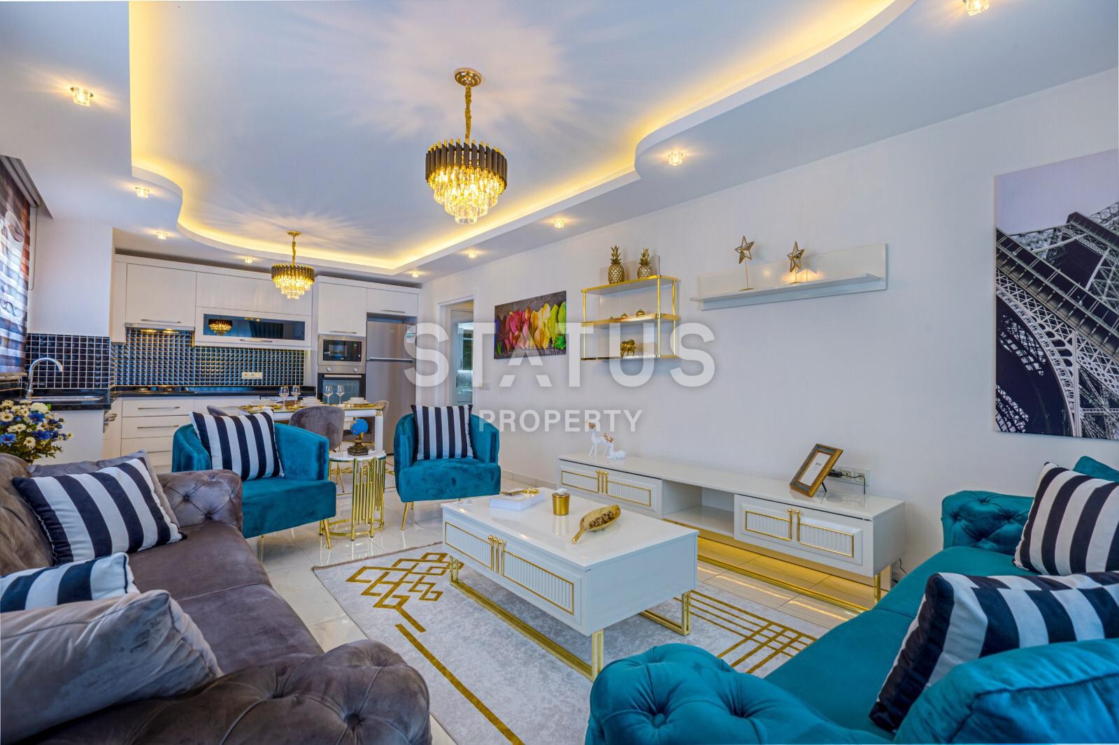 Меблированные Люкс апартаменты 3+1, 150 м2. Махмутлар, Алания. фото 2