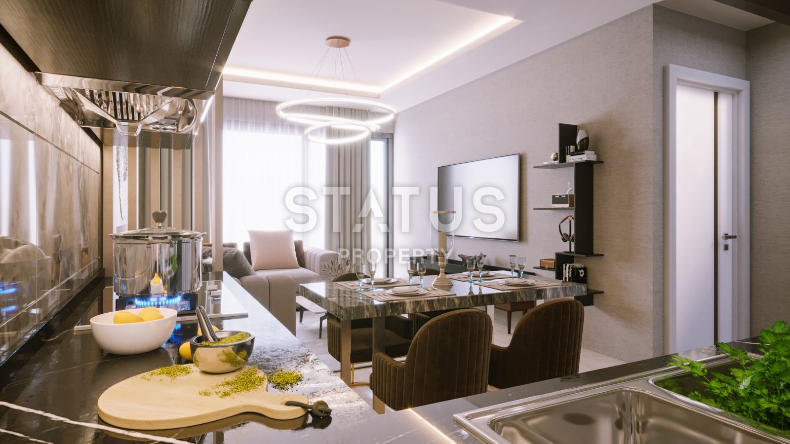 Новый проект с отличной инфраструктурой в окружении природы района Авсаллар. фото 10