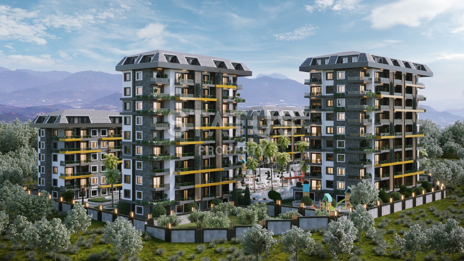 Новый проект с отличной инфраструктурой в окружении природы района Авсаллар. фото 18