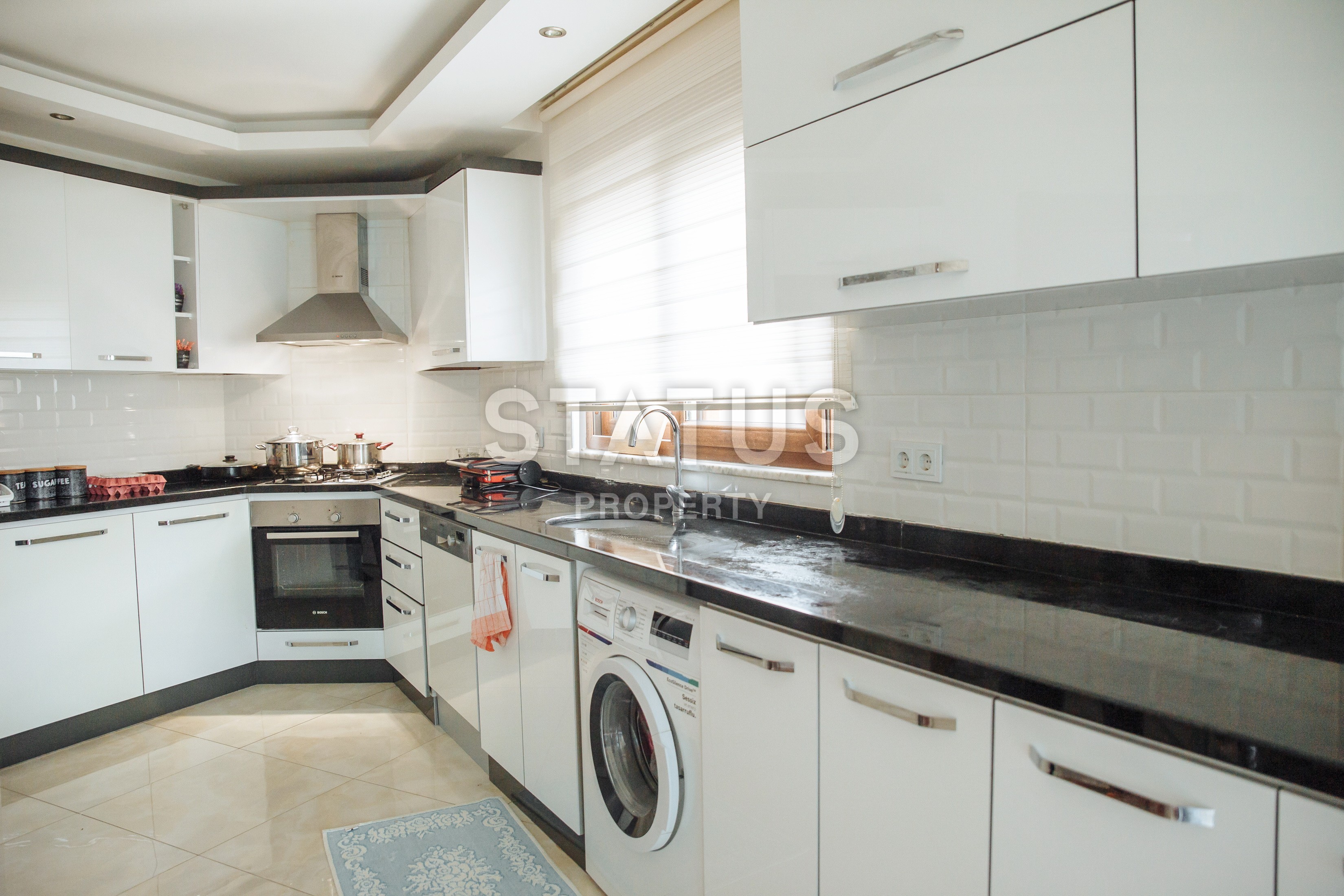 Просторная меблированная квартира планировки 3+1, 160 м2 в центре Алании фото 20