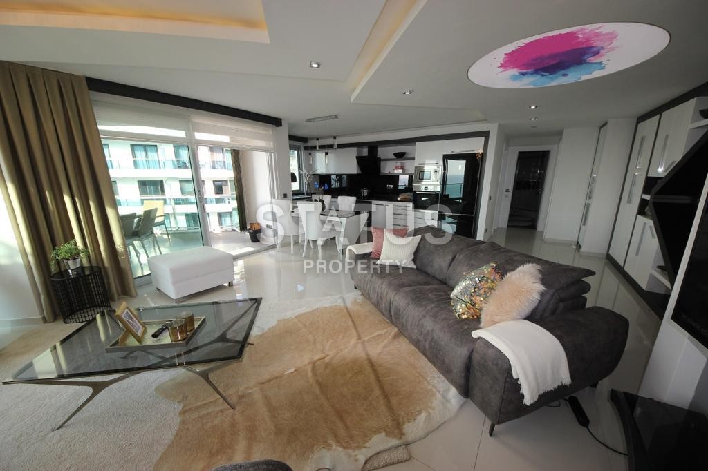 Three-room apartment 130 m2 overlooking the sea and the forest in Kargicak area. фото 25