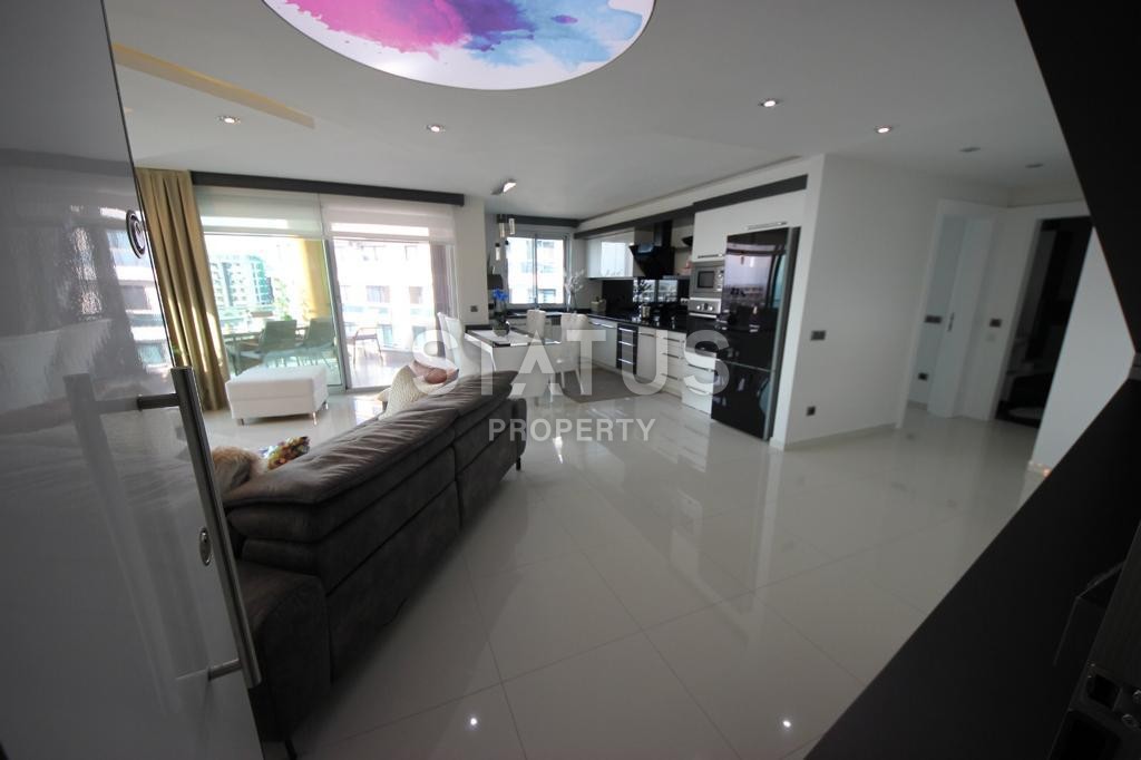 Three-room apartment 130 m2 overlooking the sea and the forest in Kargicak area. фото 27