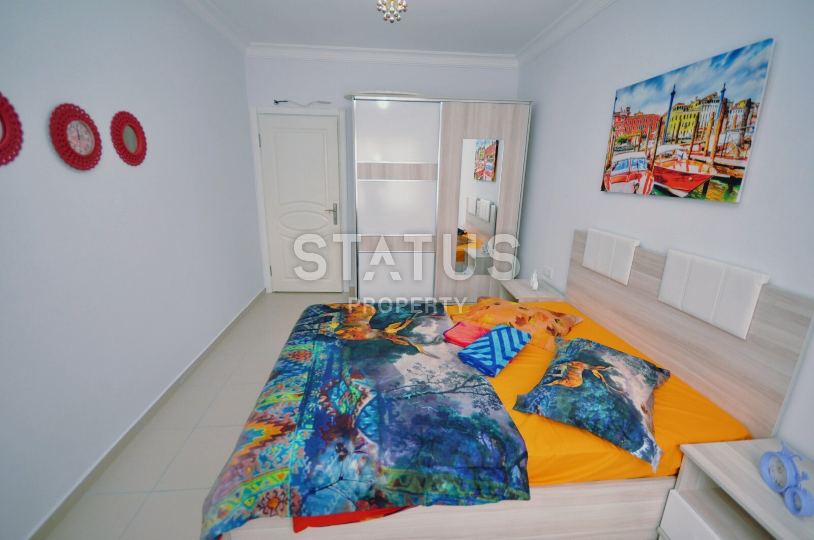 Квартира с новой мебелью в комплексе с бассейном в Махмутларе в 400 метрах от моря. 65 кв.м. фото 13