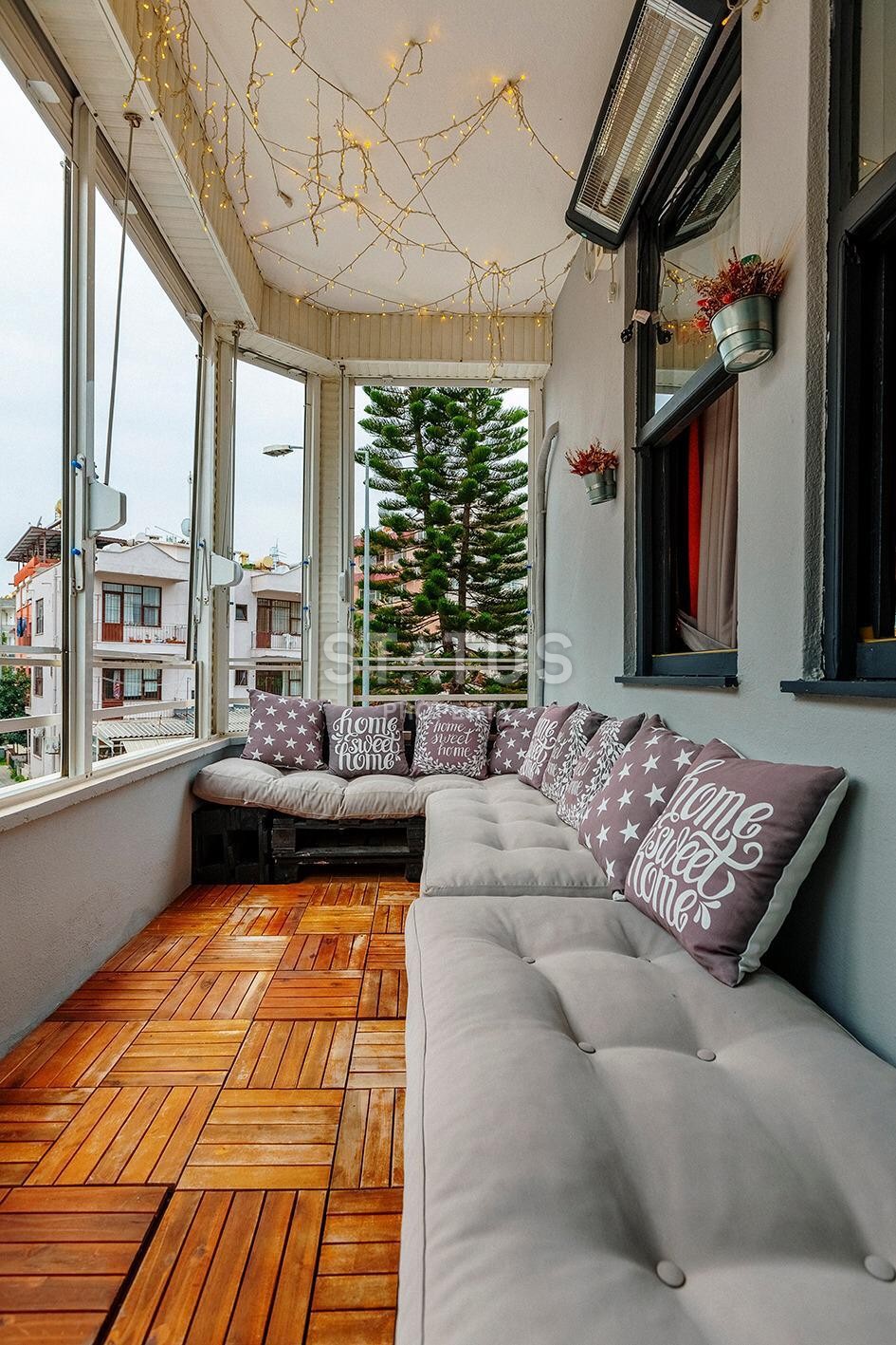 Дизайнерская квартира 1+1 с камином, 55 м2 в центре Алании. фото 9