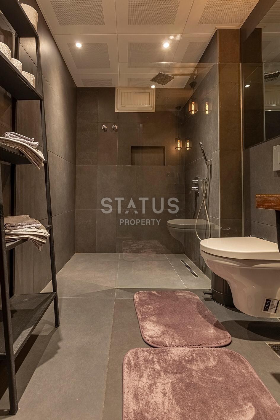 Дизайнерская квартира 1+1 с камином, 55 м2 в центре Алании. фото 11