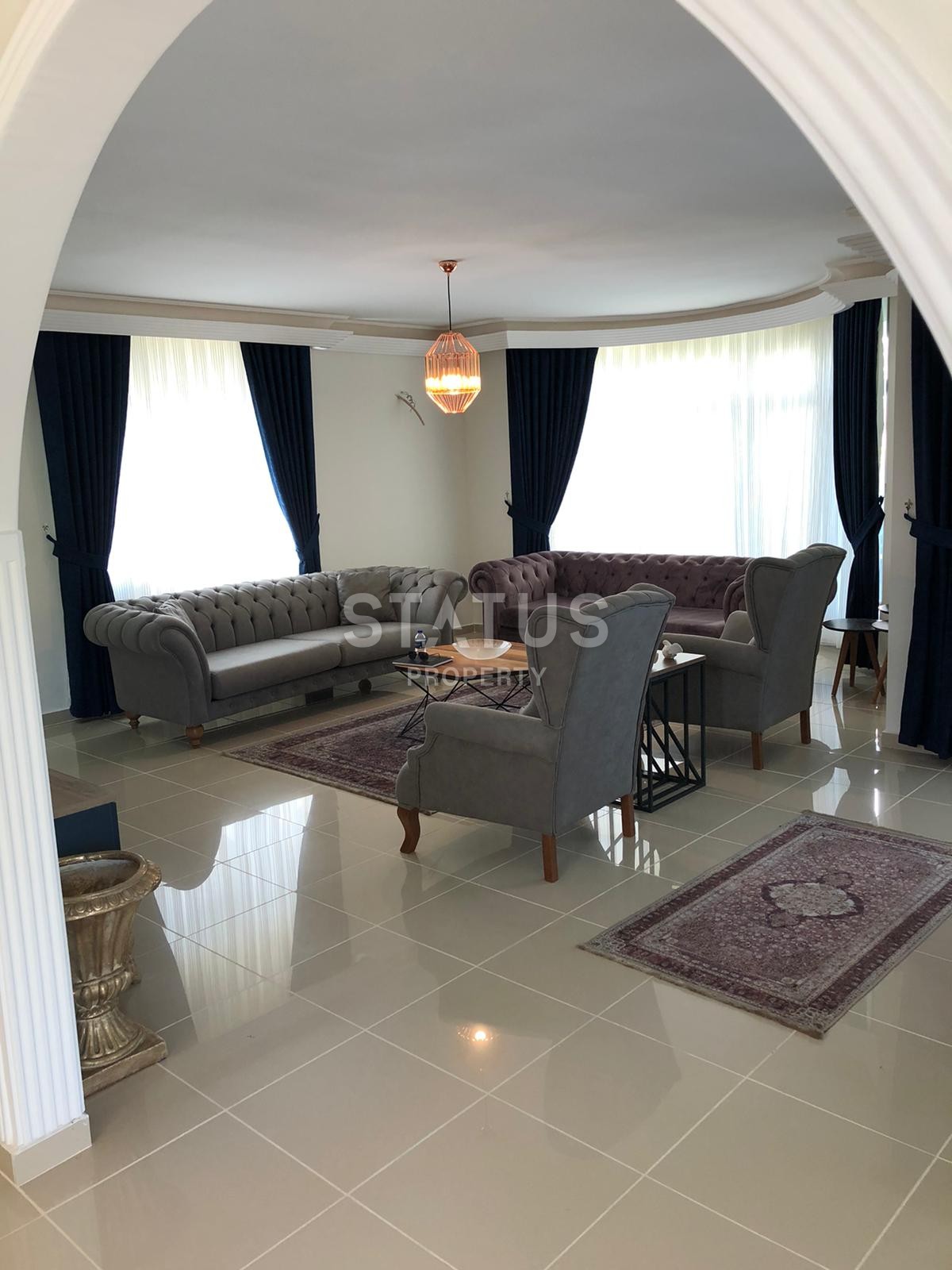 Luxurious furnished villa 4+1 layout, 250 m2 in the ecological area of Kargicak, Alanya фото 3