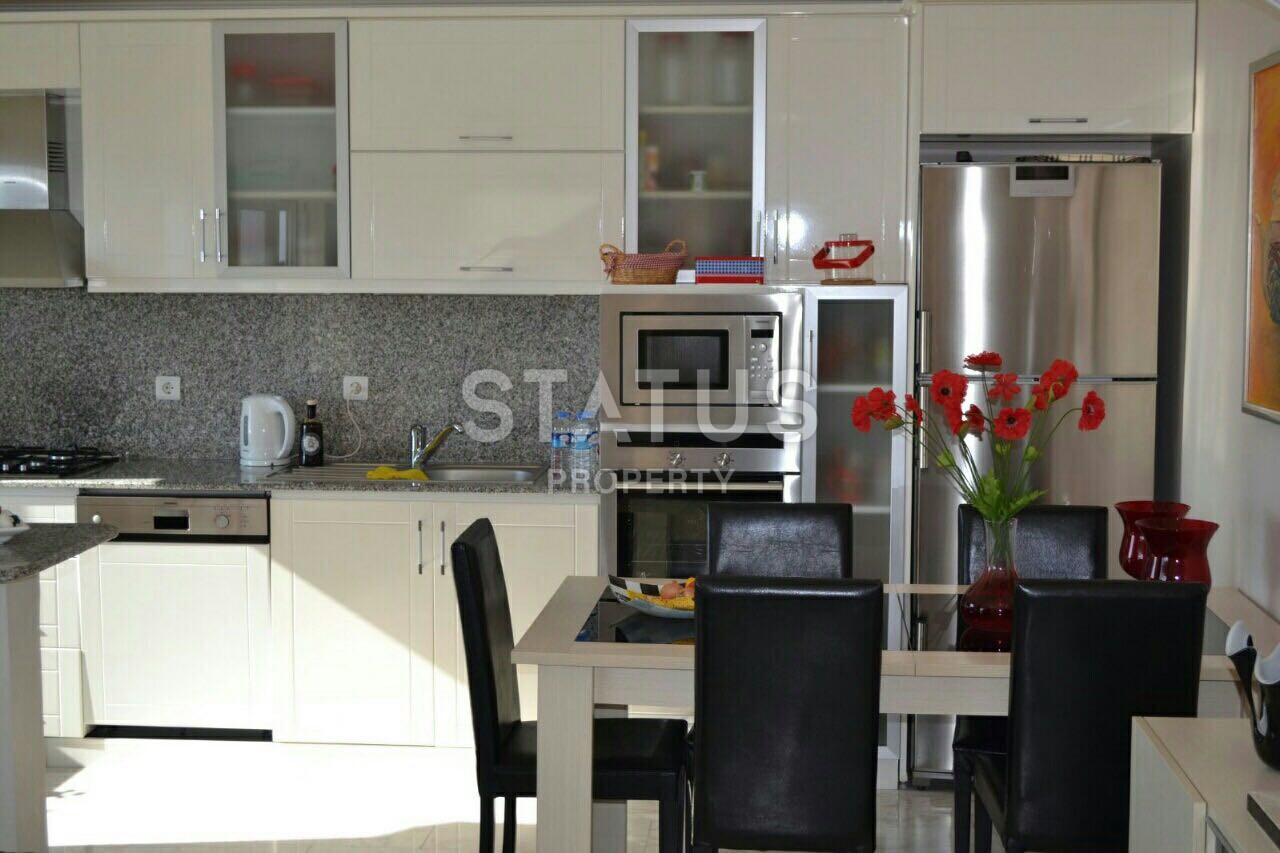 Первая линия с прямым видом на море! Квартира 2+1 с мебелью в Махмутларе 120 кв.м. фото 19