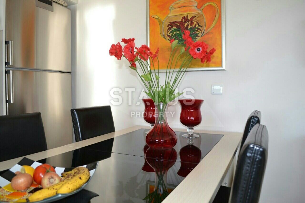 Первая линия с прямым видом на море! Квартира 2+1 с мебелью в Махмутларе 120 кв.м. фото 23