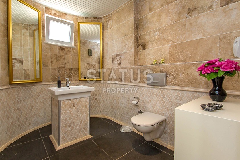 Villa 3+1 with panoramic views of the sea and the fortress. Alanya, Center. фото 13