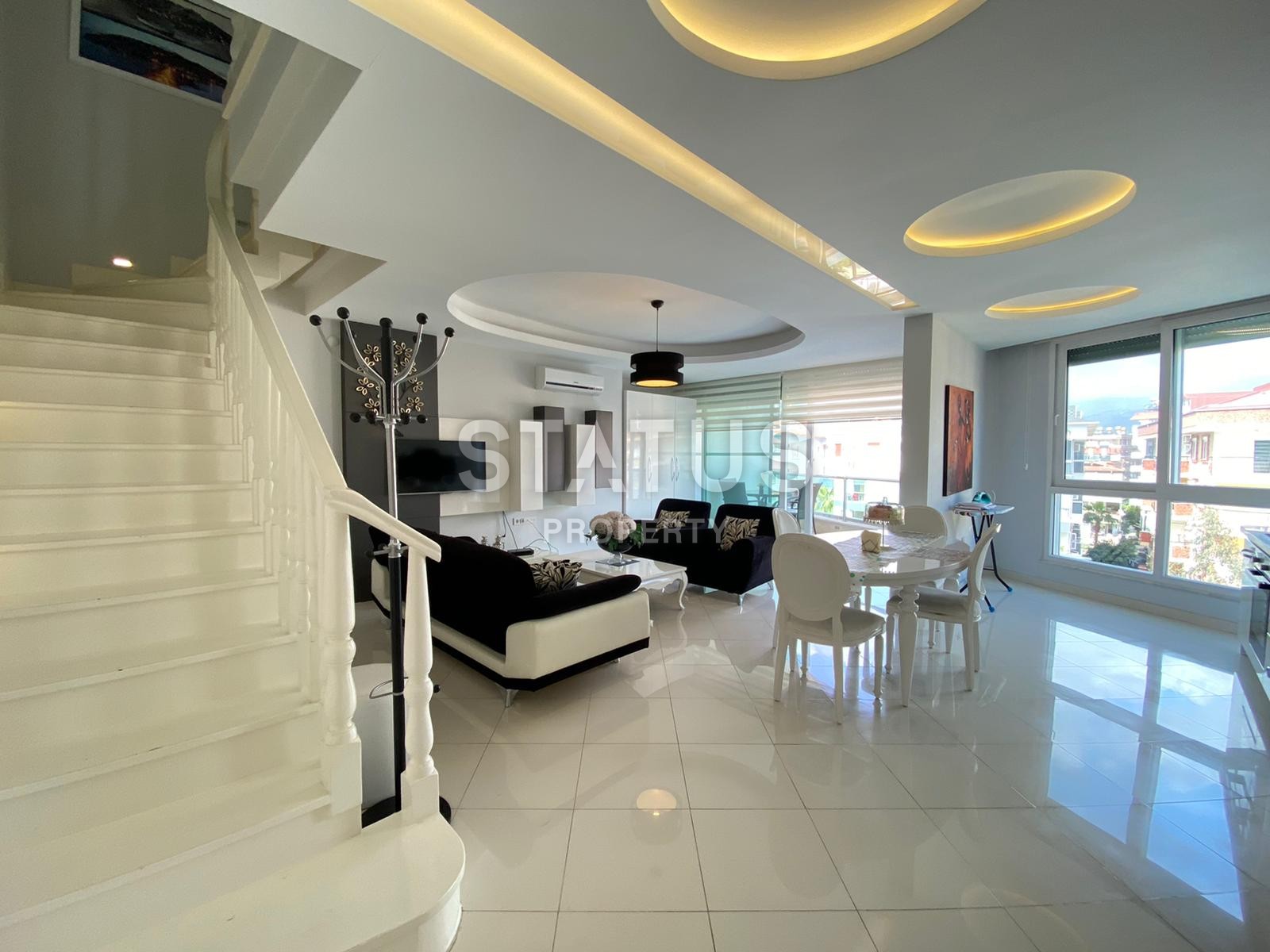 Новый меблированный дуплекс планировки 3+1, 155 м2 в районе Оба, Аланья фото 3