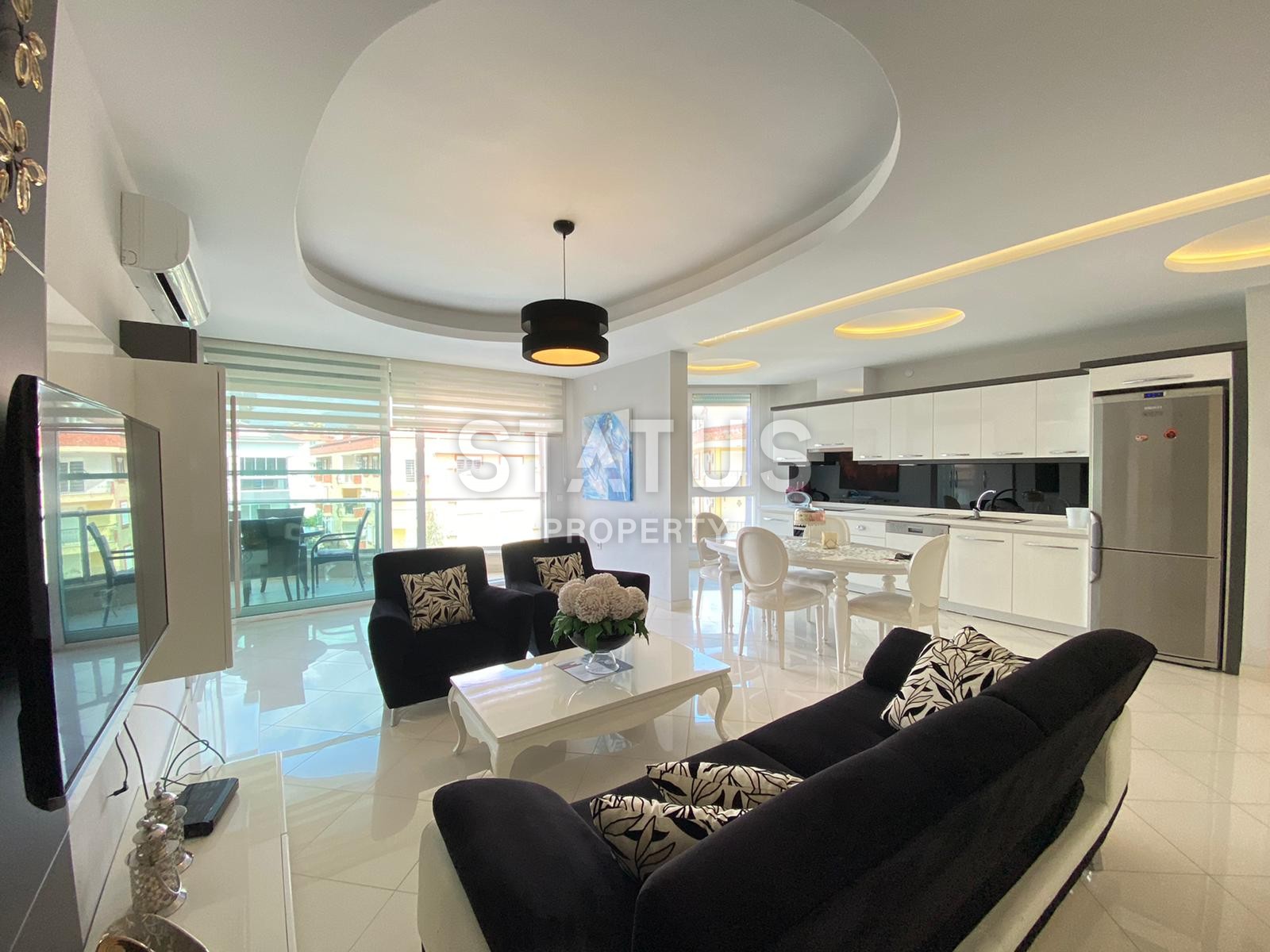 Новый меблированный дуплекс планировки 3+1, 155 м2 в районе Оба, Аланья фото 4