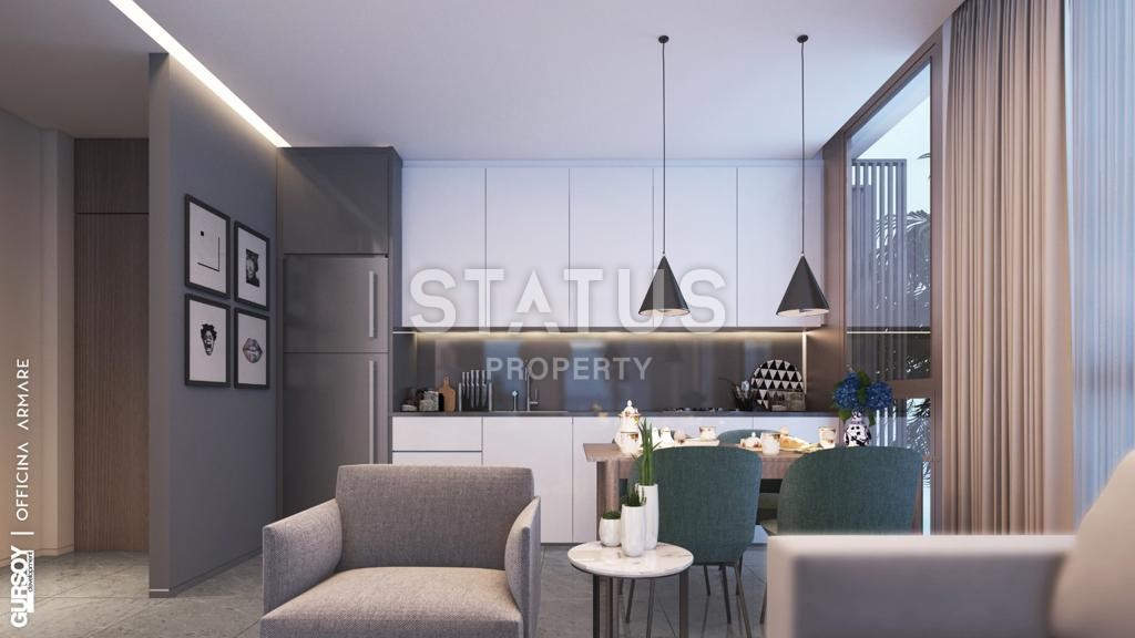 Проект на стадии котлована с апартаментами 1+1 и 3+1, в шаге от моря в элитном районе Каргыджак, 60 – 120 м2 фото 22