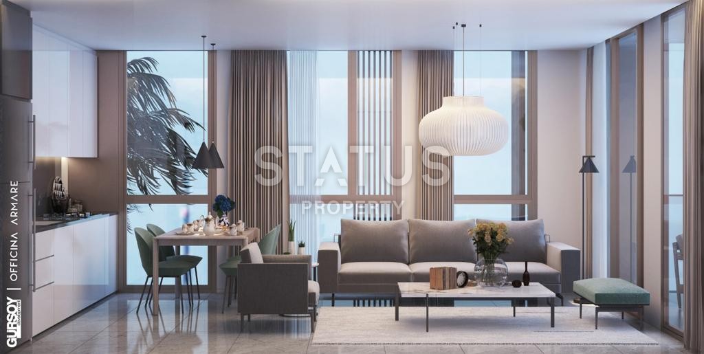 Проект на стадии котлована с апартаментами 1+1 и 3+1, в шаге от моря в элитном районе Каргыджак, 60 – 120 м2 фото 25