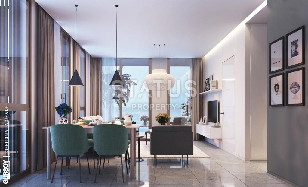 Проект на стадии котлована с апартаментами 1+1 и 3+1, в шаге от моря в элитном районе Каргыджак, 60 – 120 м2 фото 26