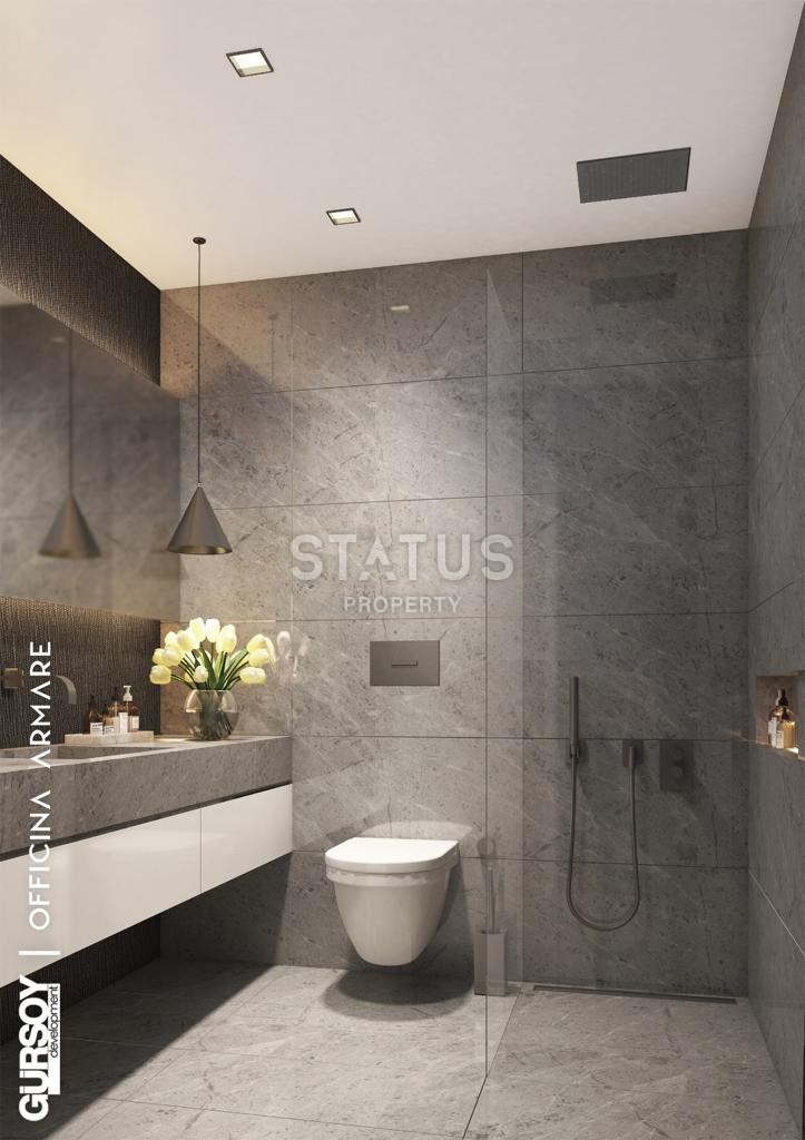 Проект на стадии котлована с апартаментами 1+1 и 3+1, в шаге от моря в элитном районе Каргыджак, 60 – 120 м2 фото 32