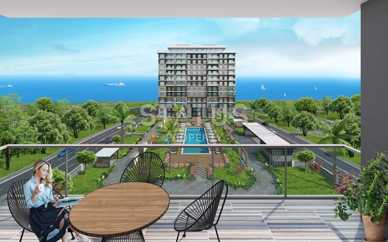 Прекрасный проект Sea Palm в Стамбуле район Буюкчекмедже/Кумбургаз фото 2