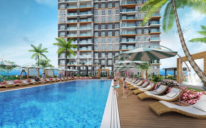 Прекрасный проект Sea Palm в Стамбуле район Буюкчекмедже/Кумбургаз фото 15