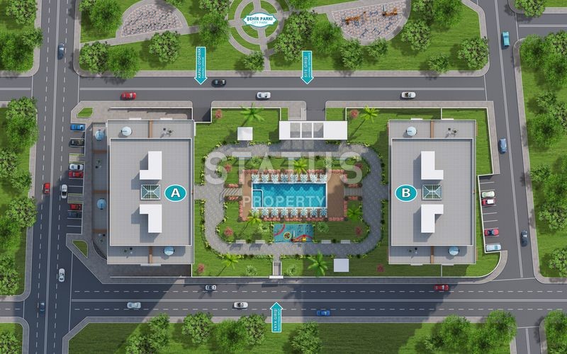 Прекрасный проект Sea Palm в Стамбуле район Буюкчекмедже/Кумбургаз фото 20