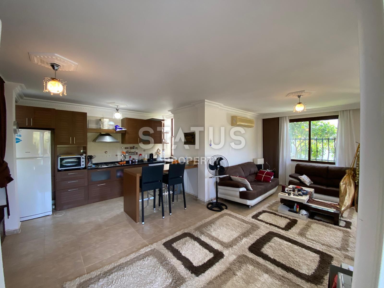 Вилла 3+1 с мебелью в районе Тюрклер, 135 м2 фото 4