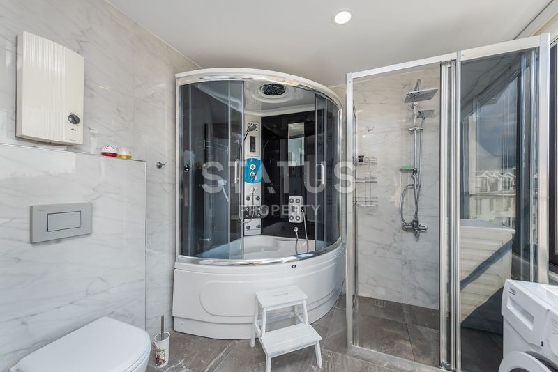 Luxurious duplex in Kestel with an equipped terrace and sea views, 186m2 фото 10