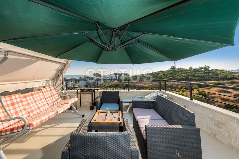 Luxurious duplex in Kestel with an equipped terrace and sea views, 186m2 фото 22