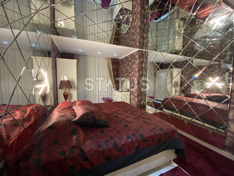 Меблированная квартира планировки 2+1, 105 м2 с видом на море в комплексе класса люкс, район Каргыджак, Аланья фото 5