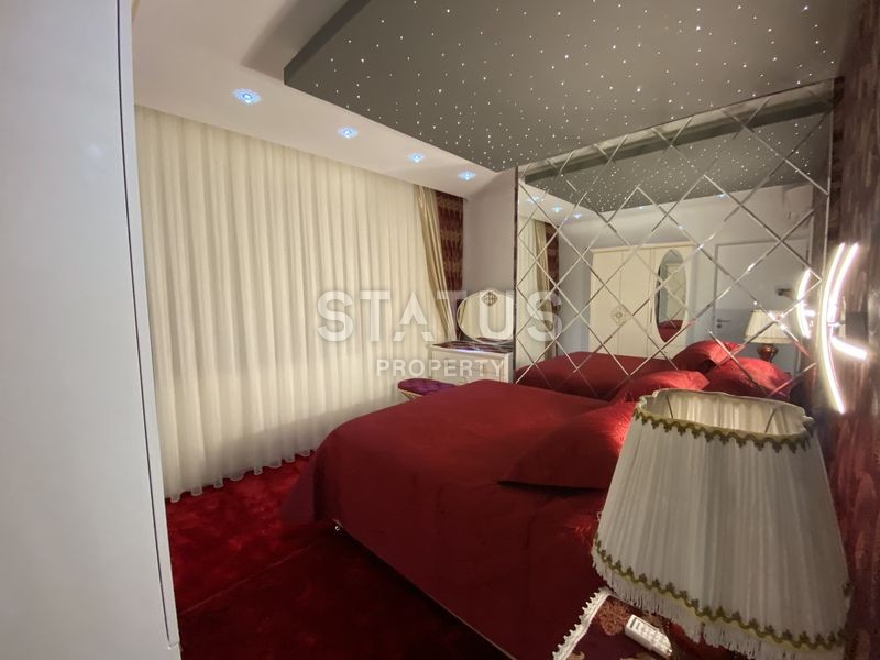 Меблированная квартира планировки 2+1, 105 м2 с видом на море в комплексе класса люкс, район Каргыджак, Аланья фото 7