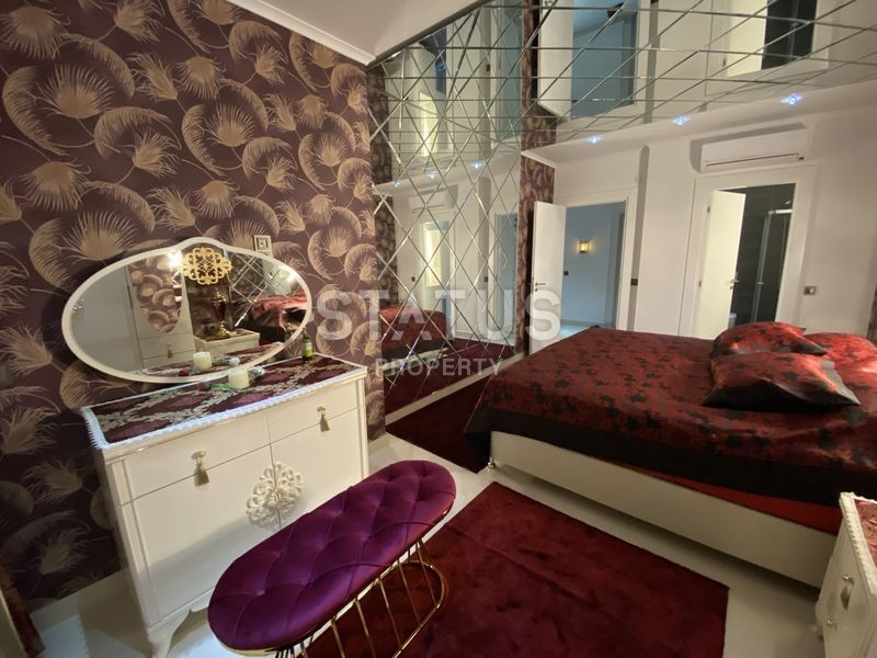 Меблированная квартира планировки 2+1, 105 м2 с видом на море в комплексе класса люкс, район Каргыджак, Аланья фото 8