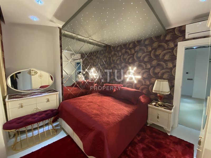 Меблированная квартира планировки 2+1, 105 м2 с видом на море в комплексе класса люкс, район Каргыджак, Аланья фото 9